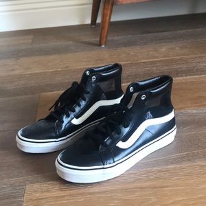 High top leather vans